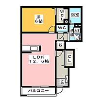 サンリットレジデンスＡ  ｜ 愛知県一宮市東五城字東備前（賃貸アパート1LDK・1階・46.22㎡） その2