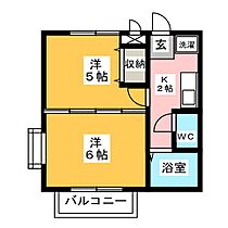 コーポクローバー  ｜ 愛知県一宮市両郷町５丁目（賃貸アパート2K・1階・29.70㎡） その2