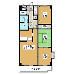 ザ・神山邸 3LDKの間取図画像