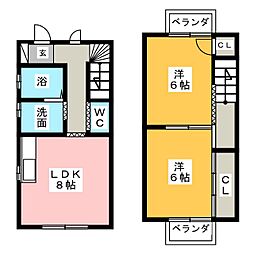 チアフル23 2DKの間取図画像