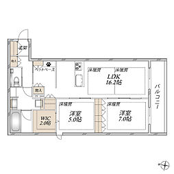 Casa Hiyorie 2LDKの間取図画像