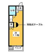 フォーラム向山  ｜ 愛知県豊橋市向山西町（賃貸マンション1R・2階・21.87㎡） その2