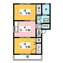 フレグランス広畑 Ａ  ｜ 愛知県豊橋市多米東町２丁目（賃貸アパート2K・1階・42.48㎡） その2