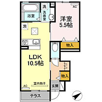 クレール水神　Ａ  ｜ 愛知県豊橋市高師町字水神（賃貸アパート1LDK・1階・40.45㎡） その2