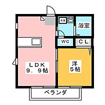 ルミエールつつじが丘  ｜ 愛知県豊橋市つつじが丘３丁目（賃貸アパート1LDK・2階・33.33㎡） その2