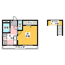 間取図画像 1K