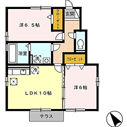 間取図画像 2LDK