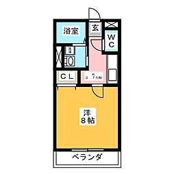 間取図画像 1K