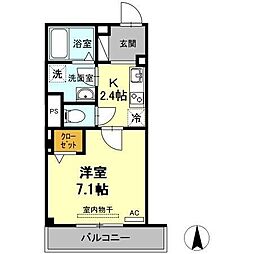 skye 1Kの間取図画像