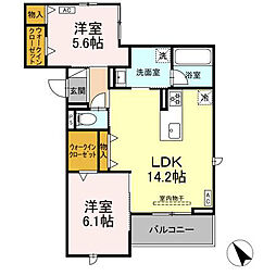 D-avance前田町二丁目 2LDKの間取図画像