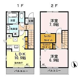 SkyDreams 2LDKの間取図画像