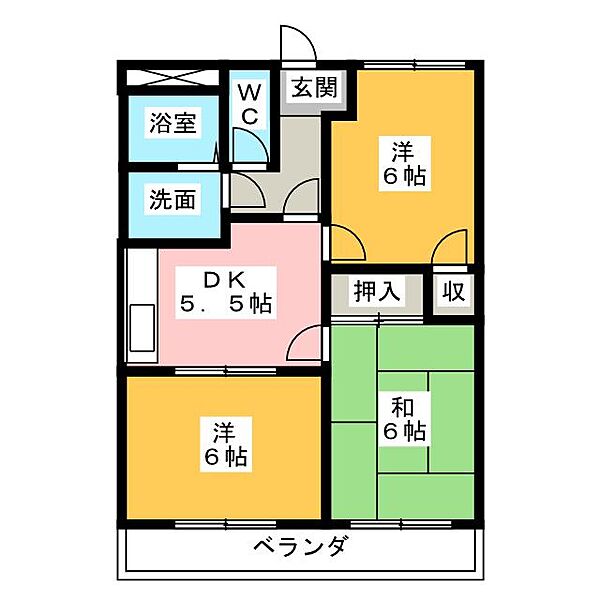 アスタルティアＫI ｜愛知県一宮市大和町妙興寺字三十八社(賃貸マンション3DK・1階・49.50㎡)の写真 その2