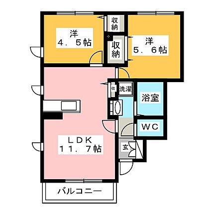 ヴィラージュ３_間取り_0