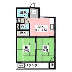 間取図画像 2DK