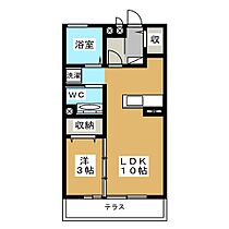 モーリ　Ｃ  ｜ 愛知県一宮市朝日１丁目（賃貸アパート1LDK・1階・33.62㎡） その2