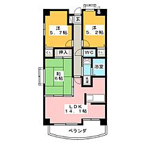 メゾンドール天神  ｜ 愛知県一宮市南小渕字屋敷（賃貸マンション3LDK・6階・67.54㎡） その2