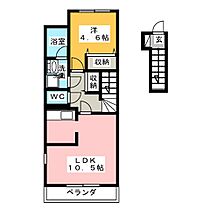 エスポア森本IV  ｜ 愛知県一宮市森本１丁目（賃貸アパート1LDK・2階・42.89㎡） その2