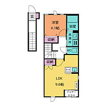 グランテラス 202 ｜ 愛知県一宮市古見町7-1（賃貸アパート1LDK・2階・42.64㎡） その1