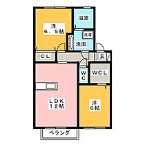 パインフラット  ｜ 愛知県一宮市大和町苅安賀字火口上（賃貸アパート2LDK・2階・59.58㎡） その2