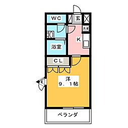 間取図画像 1K