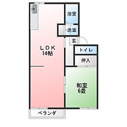 間取図画像 1LDK