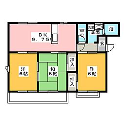 レジデンストレドA 3LDKの間取図画像