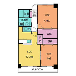 ジェルメ・アンジュ 2LDKの間取図画像