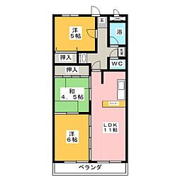 コンチェルトプラザ雅 3LDKの間取図画像