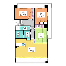 サンフォレスト平島 3LDKの間取図画像
