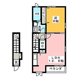 リアン 1LDKの間取図画像