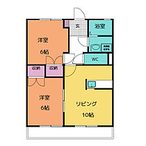 トップヒルズ  ｜ 愛知県岡崎市上地３丁目（賃貸マンション2LDK・1階・51.03㎡） その2