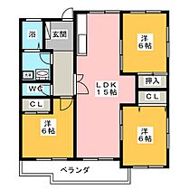 Ｔ＆ＦＫ’92  ｜ 愛知県岡崎市庄司田１丁目（賃貸マンション3LDK・3階・73.44㎡） その2