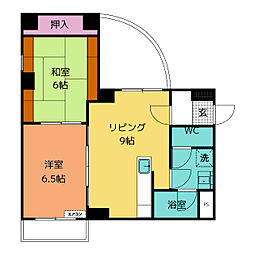 ＤＥＶＩＣＥ　ＢＬＤＧ　（デバイスビル） 5階2LDKの間取り