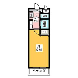 A・City井内町　（エイシティー井内町） 3階1Kの間取り