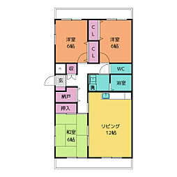 間取図画像 3LDK