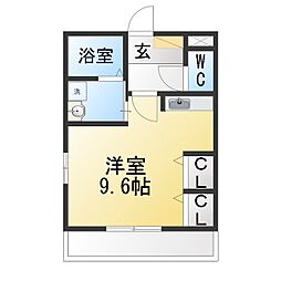 メゾン大空 ワンルームの間取図画像