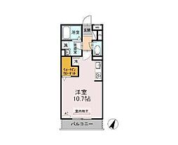 スカイハウス ワンルームの間取図画像