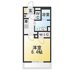 サニーランド2 1Kの間取図画像