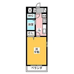 ノベルティーGX 1Kの間取図画像