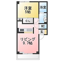 Willfull 1LDKの間取図画像