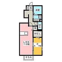 安庵  ｜ 愛知県豊橋市弥生町字西豊和（賃貸アパート1LDK・1階・41.37㎡） その2