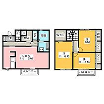 ヴェルジェ　Ｂ  ｜ 愛知県豊橋市小向町字北小向（賃貸アパート3LDK・2階・92.16㎡） その2