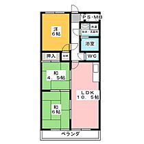 マリン神野  ｜ 愛知県豊橋市神野新田町（賃貸マンション3LDK・4階・60.06㎡） その2