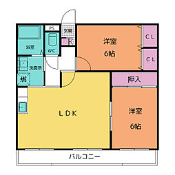 間取図画像 2LDK