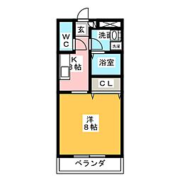 間取図画像 1K