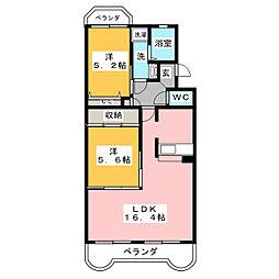 間取図画像 2LDK