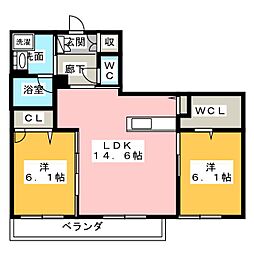 間取図画像 2LDK