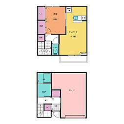 マンダレイベイ（Ｂ） 1階1LDKの間取り