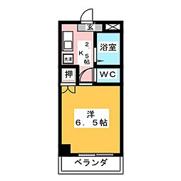 ユースプラザ 1Kの間取図画像