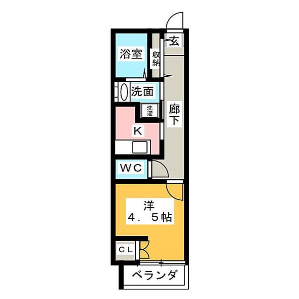 ＭＯＮＲＥＶＥ　Ｂｅｅ　Ｈｏｕｓｅ ｜愛知県半田市西新町(賃貸アパート1K・3階・25.26㎡)の写真 その2